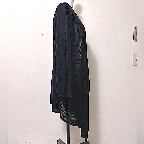 NEW Magaschoni Rayon Lightweight Thin Knit Cascading Panels w Open Front Wrap 1X - Picture 8 of 15